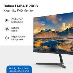 Dahua DHI-LM24-B200S 23.8" Monitor - Stunning 1920 x 1080 Resolution, VGA & HDMI, 75Hz for Exceptional Clarity!
